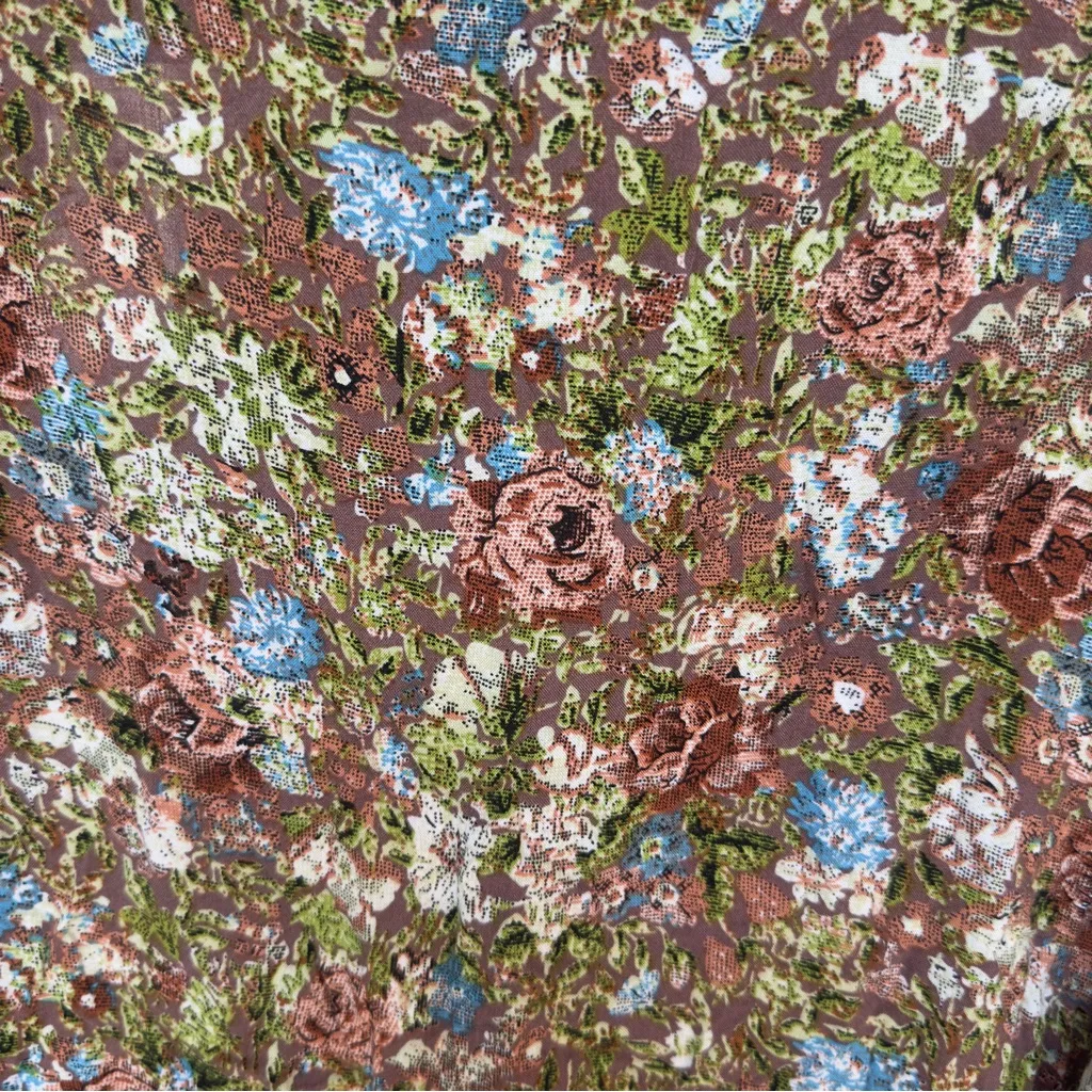 BKE‎ Gimmicks Boho Hippie Floral Kimono Cardigan Fringe Ombre Sheer Festival M - Image 6