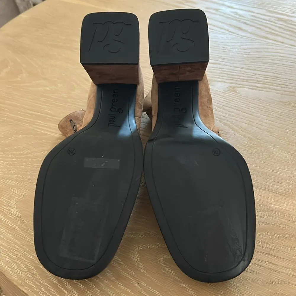 PAUL GREEN SIZZLE BOOT, Hazel Suede Sisal, Size UK7.5/US10, NWOT Store display - Image 12