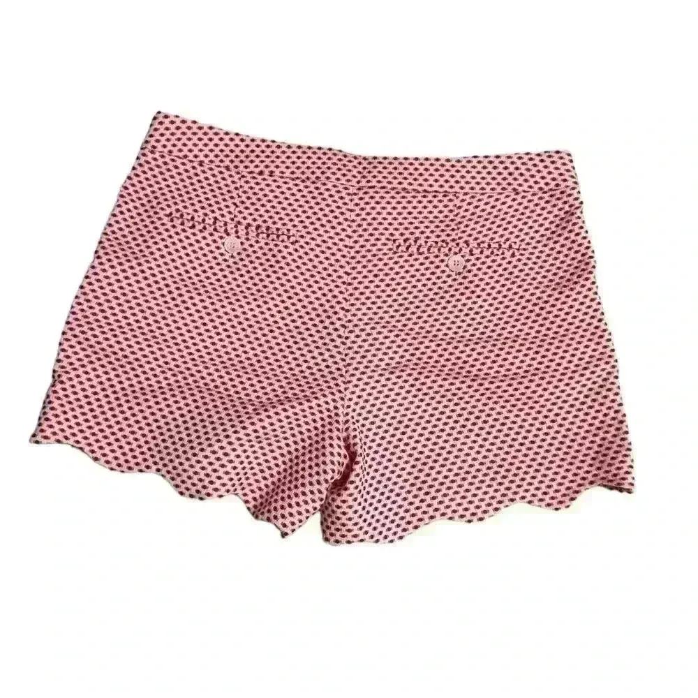 Lila Rose Womens Size 6 white With red for scalloped edge Shorts - Image 2