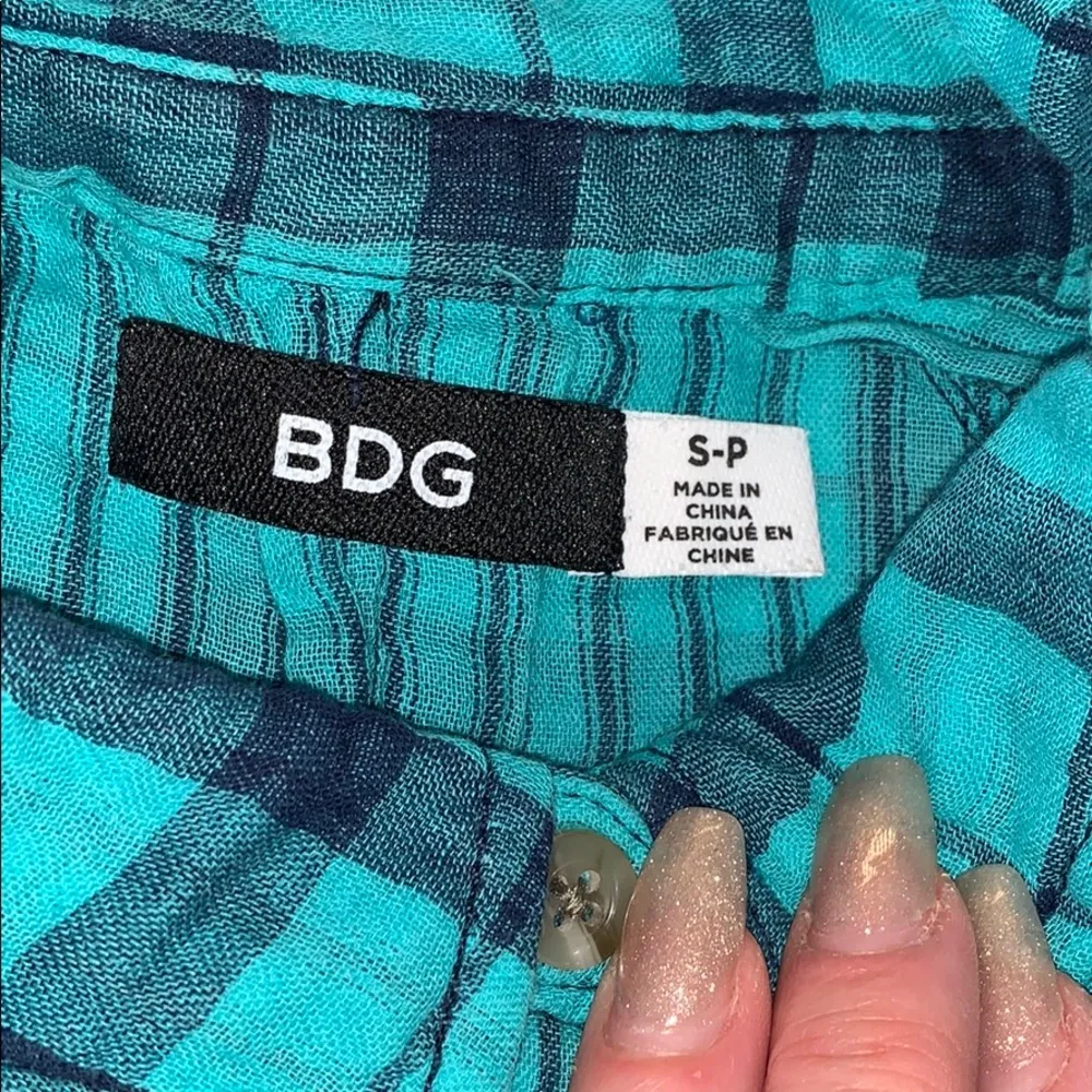 🎉HOST PICK🎉 URBAN OUTFITTERS - BDG Teal Plaid Shirt - Image 6