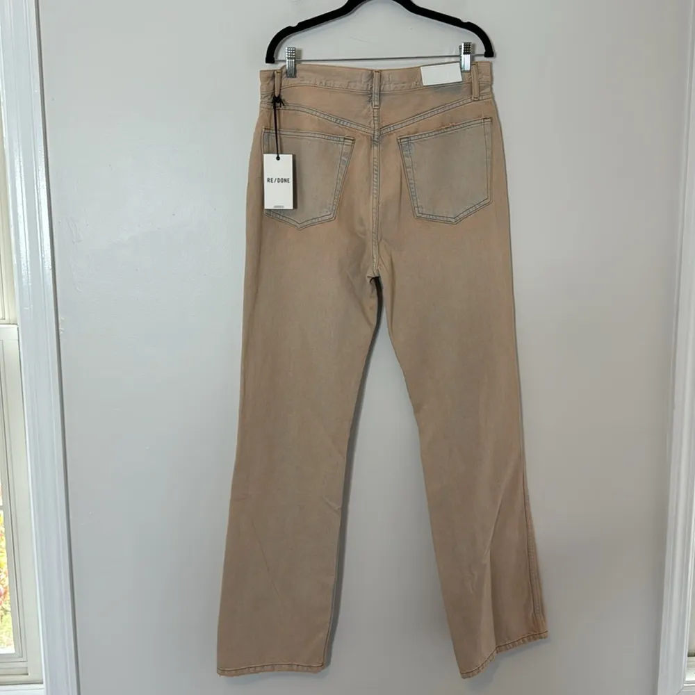 Redone NWT 90's Destroyed Straight-Leg Jeans size 31 high rise loose - Image 6