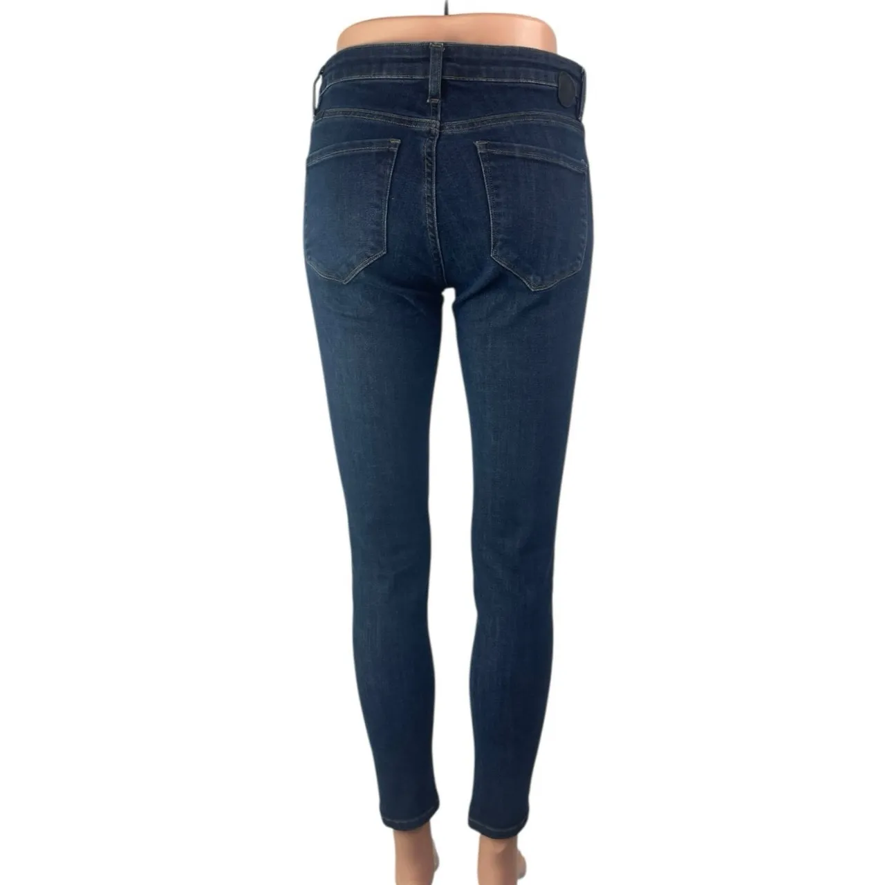 Dish Performance Women's Blue Mid Rise Dark Wash Skinny Denim Jeans Size 26x28 - Image 2