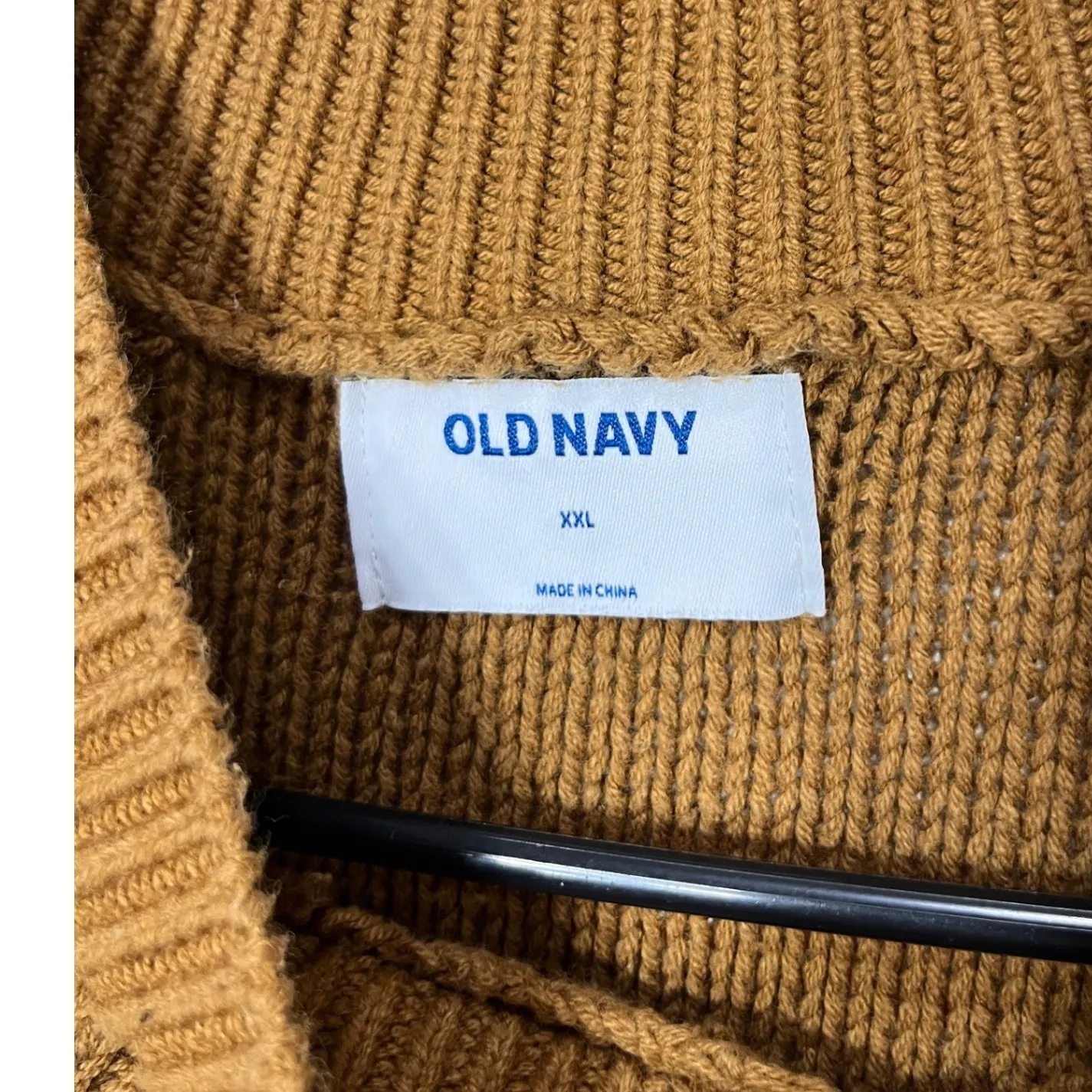 Old‎ Navy XXL Womens Sweater Dress Cable Knit Mock Neck Brown Pullover - Image 5