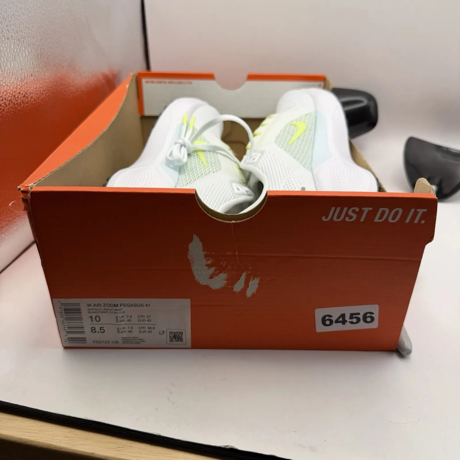 Nike Air Zoom Pegasus 41 Women's Size 10 White Lemon Twist FD2723 106 Casual NEW - Image 10