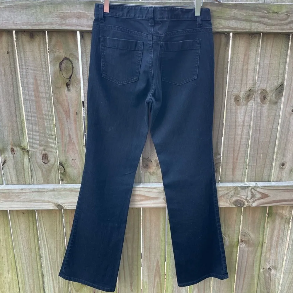 Y2K Ann Taylor Lindsay Waist Modern Fit Black Flare jeans - Image 2