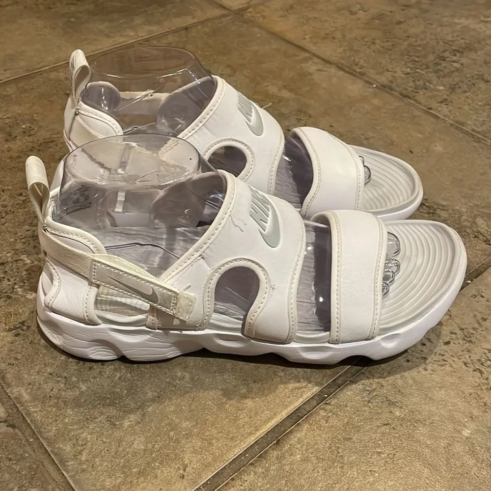Nike Owaysis White Sandal Shoes Womens Size 9 CK9283-100 Lightweight Comfort - Image 6