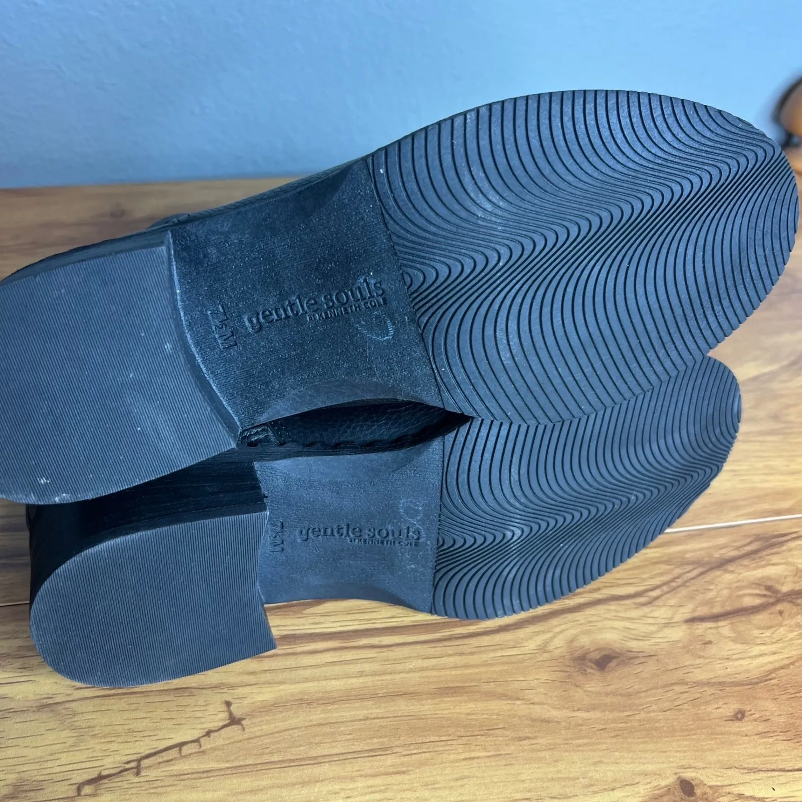 Gentle Souls Kenneth Cole Best Moto Bootie Sz 7.5 Black Leather‎ Ankle Boot NEW - Image 8