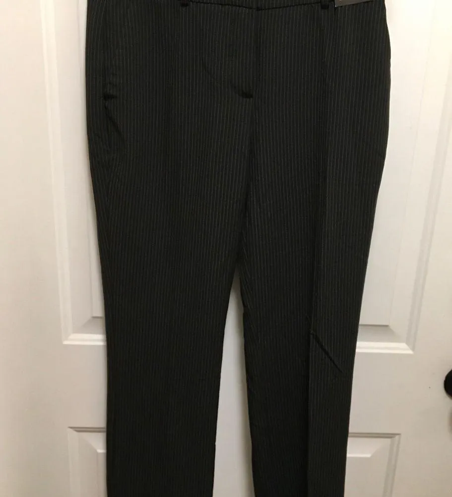 pin stripped NWT 4S Boot Cut Black pants - Image 7