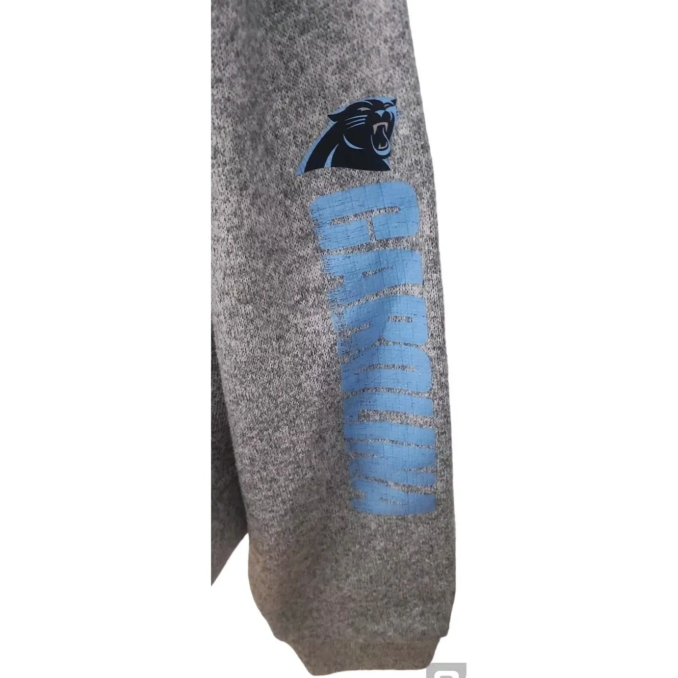 Wear‎ by Erin Andrews Women's Size XXL Carolina Panthers Gray Hoodie Drawstring - Image 2