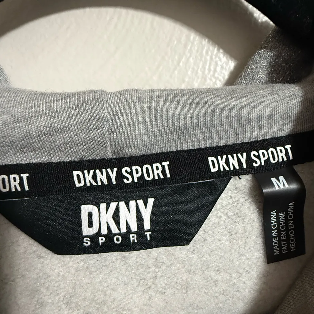 DKNY Sport Green Bay Packers Heather Gray Cropped Hoodie – Size M NWT Sparkly - Image 10