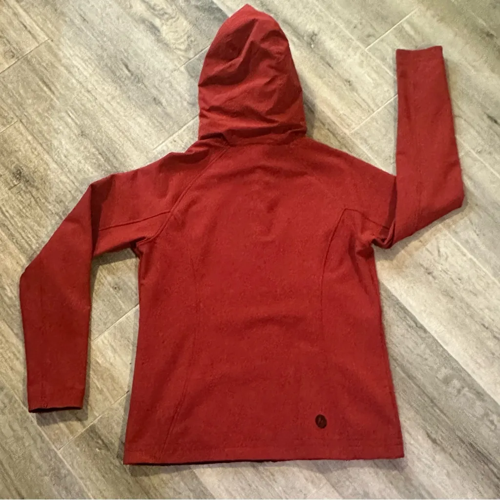 Marmot Red Zip Up Faux Fur
Hooded Light Winter Jacket Coat
- Women's Large - Image 2