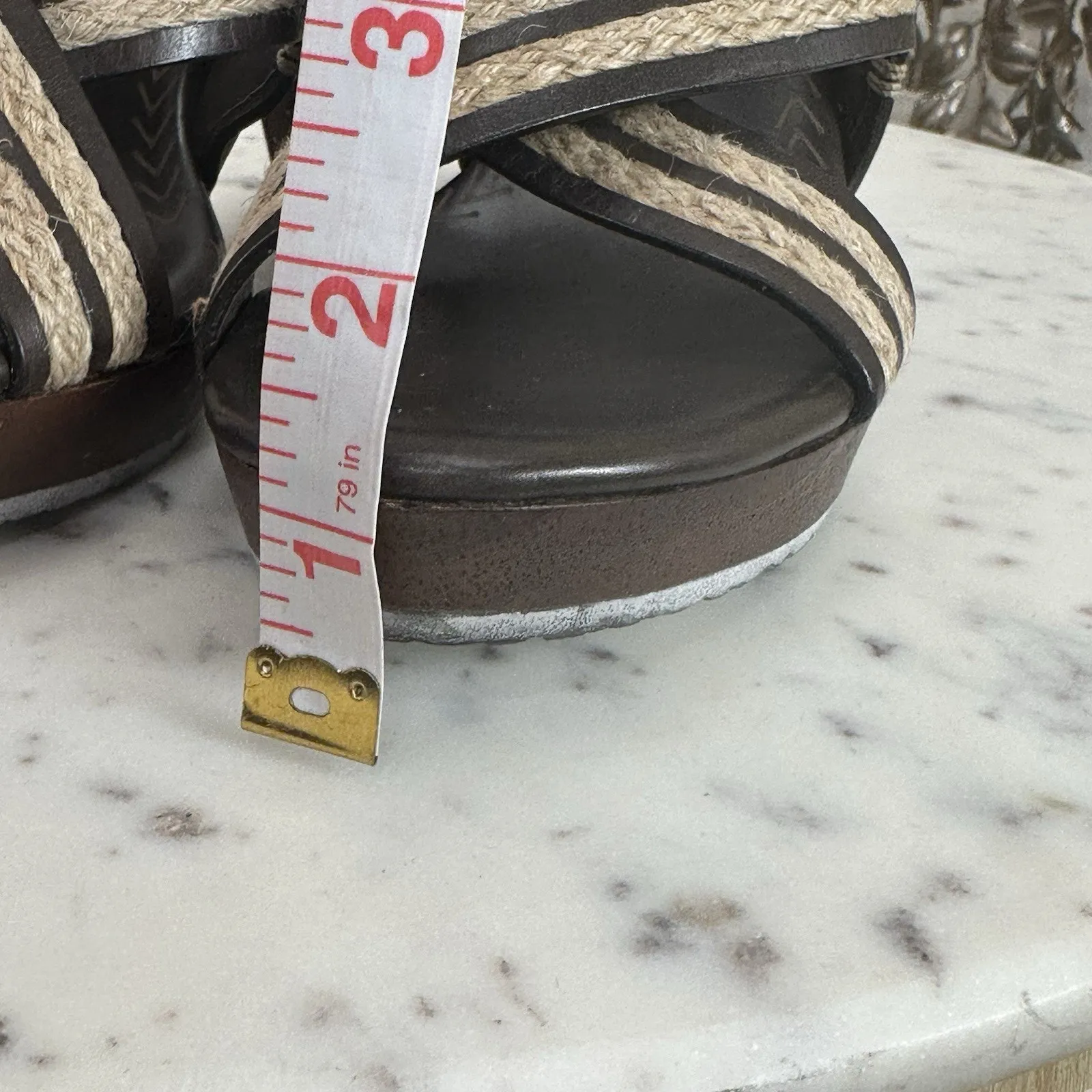 Cole Haan Womens Skylar Slide Open-Toe Cross‎ Straps Sandals Heels SZ 8 B - Image 13