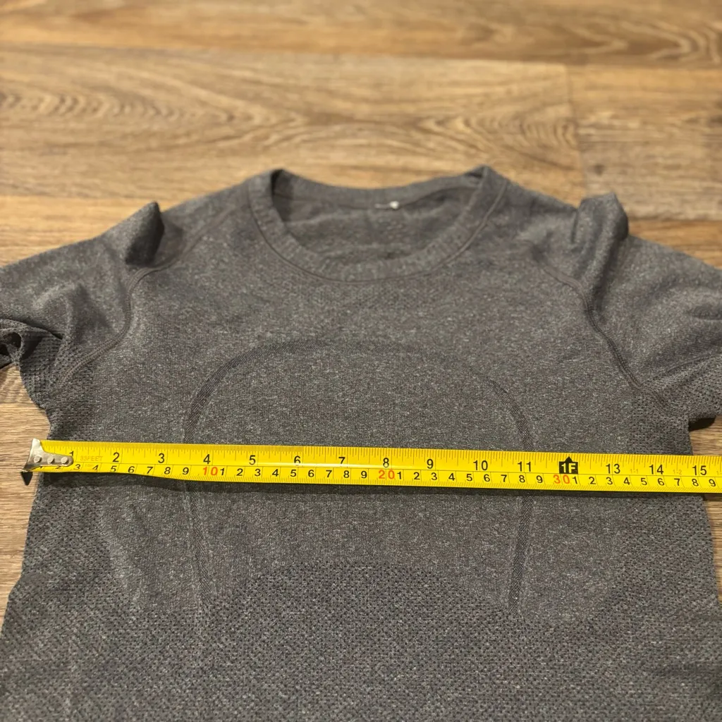 Lululemon Swiftly Tech LS Crew Gray Seamless Running Top Women’s No Size Dot - Image 7