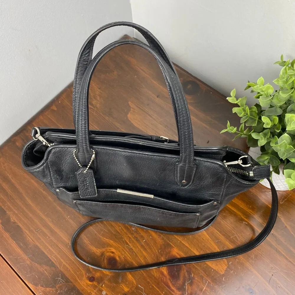 Coach Taylor Black Leather Bette Mini Tote Cross Body Handbag F32944 - Image 5