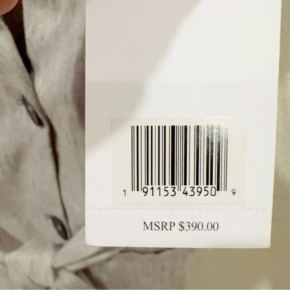 Jason Wu Feather Grey Sleeveless Double Button Vest Dress with Belt Size M NWT - Image 5