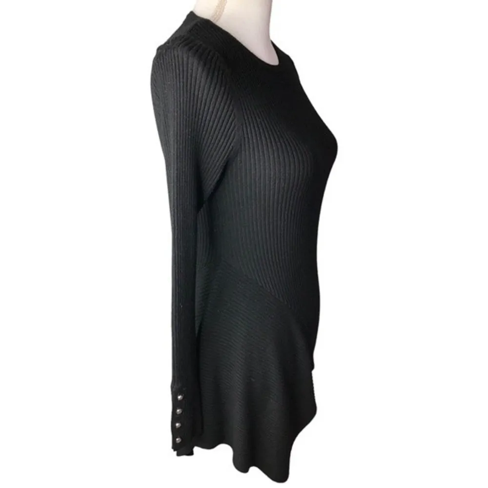 Catherine Malandrino Ribbed Knit Asymmetrical Long Sleeve Pullover Sweater - Image 39