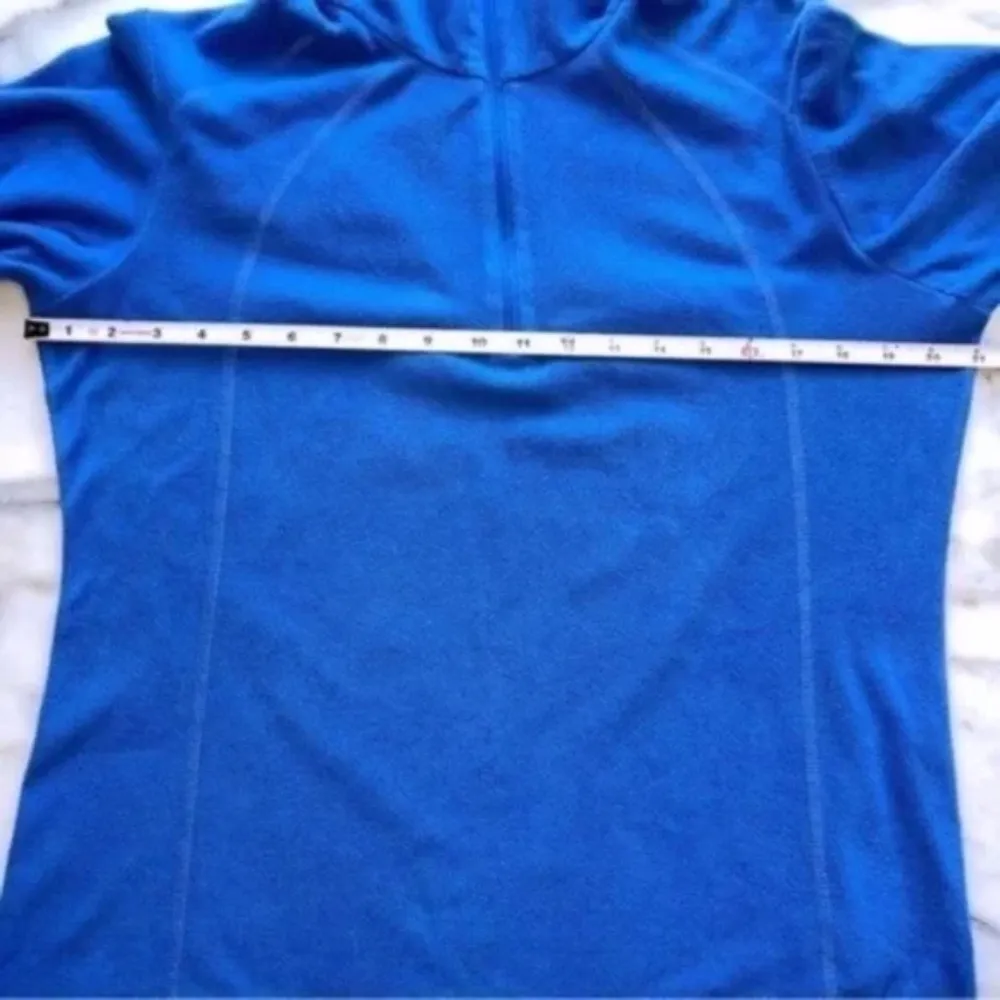 Columbia Women's Blue 1/4 Zip Pullover Sweater - Image 7