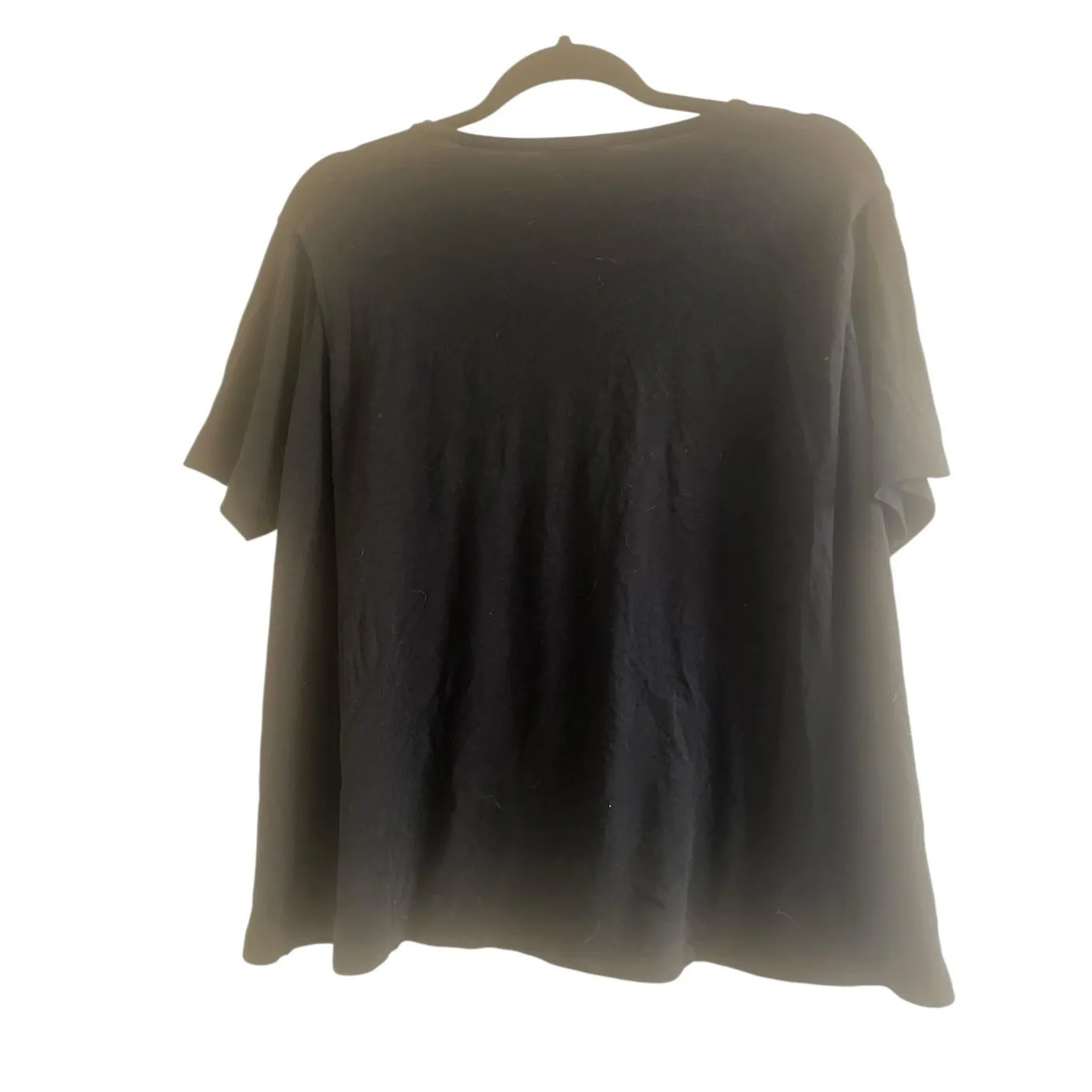 ✨Theory Pinati Parkbay Scoop Neck Black Sz Medium Tee T-shirt✨ - Image 5