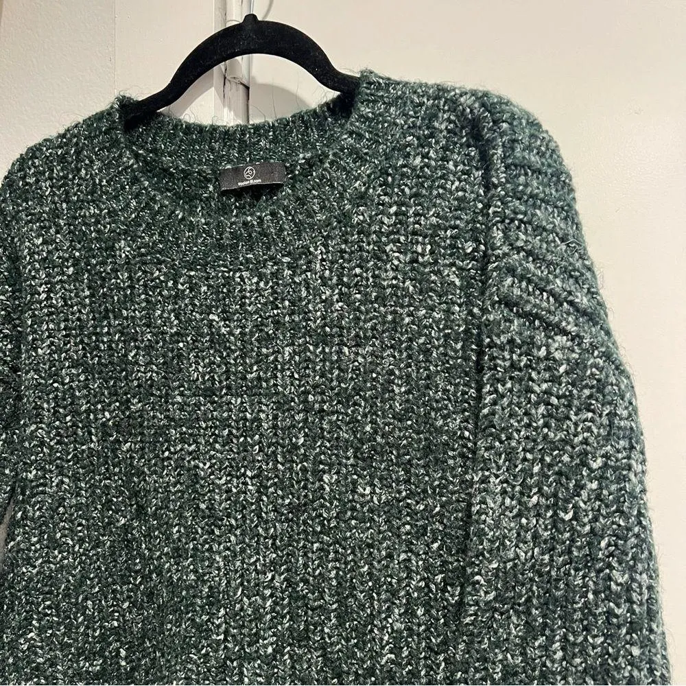 Forest Green Chunky Sweater Size XS - Image 2