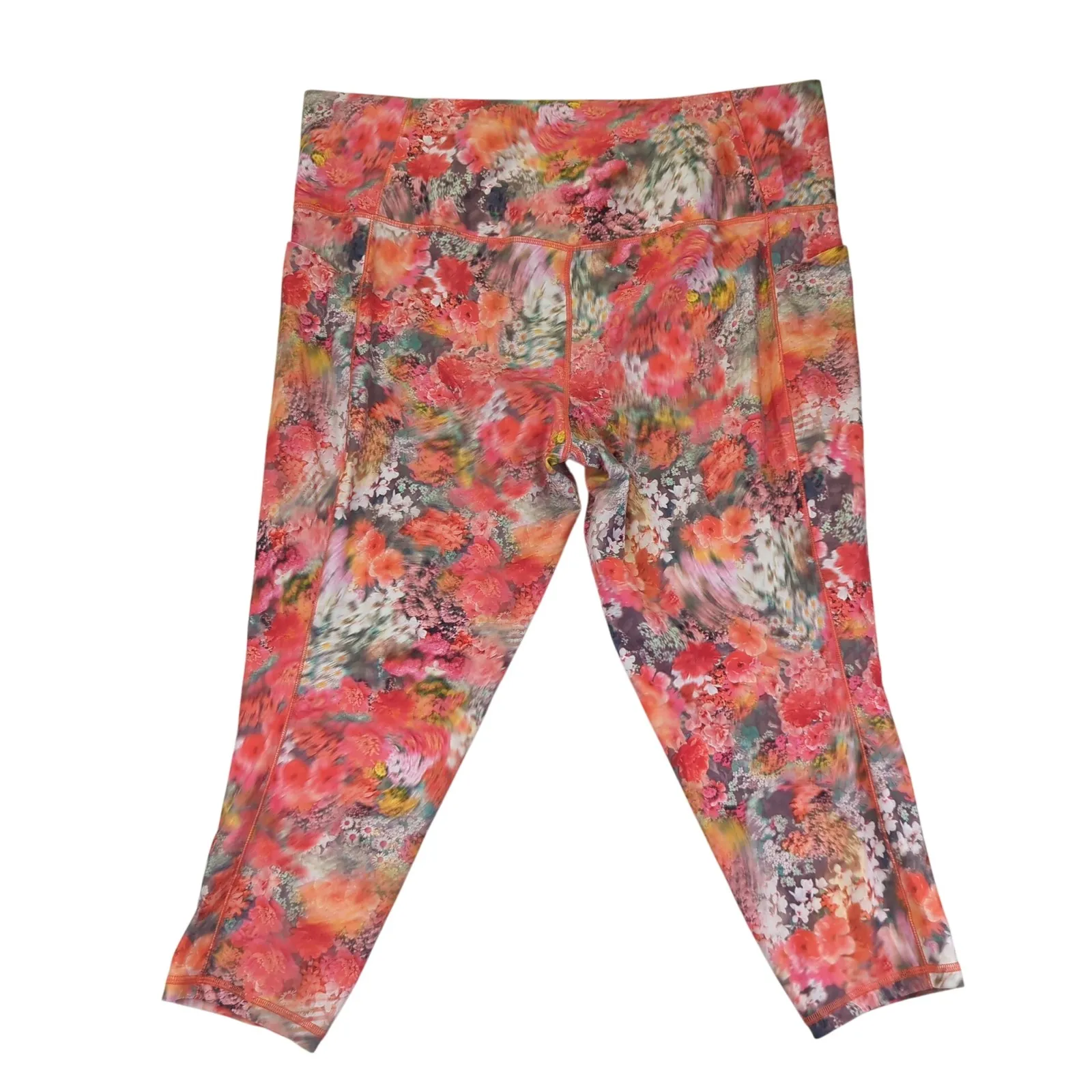 Athleta Salutation Stash Pocket II Printed 7/8 Tight Legging 3X Floral 657536 - Image 2