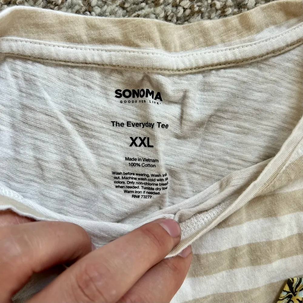 🦋 Bundle of 3 Sonoma Goods for Life - 2 t-shirts, 1 tank top blouse XXL - Image 3