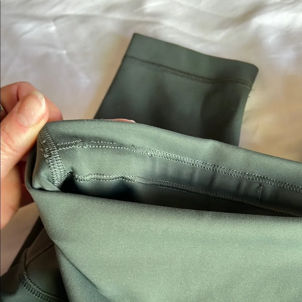 lululemon Wunder Under Train High Rise Green Leggings - Image 6