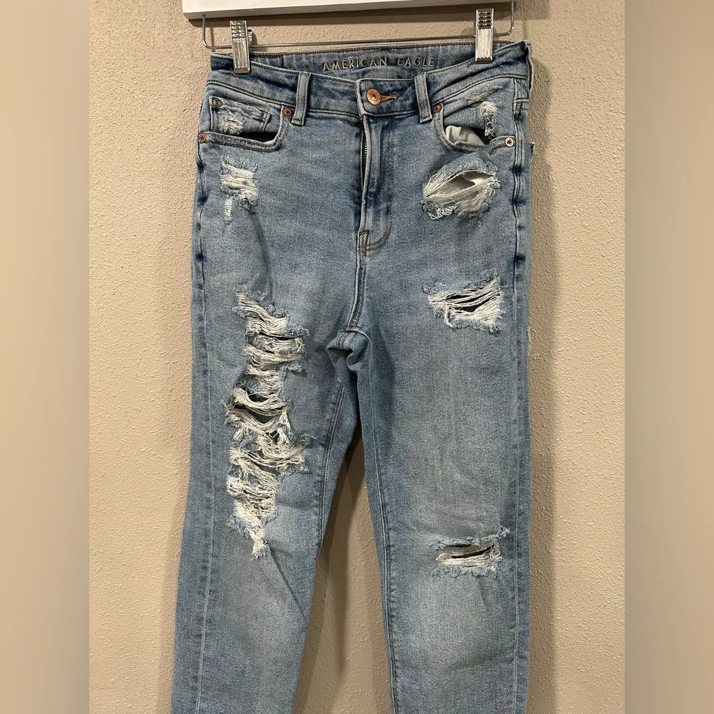 American Eagle Mom Jean Stretch Size 0 Reg - Image 2