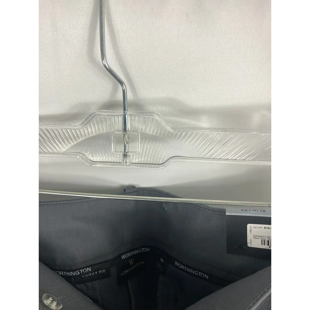 NWT Worthington Curvy Fit Slim Leg Dress Pant Size 16 - Image 4