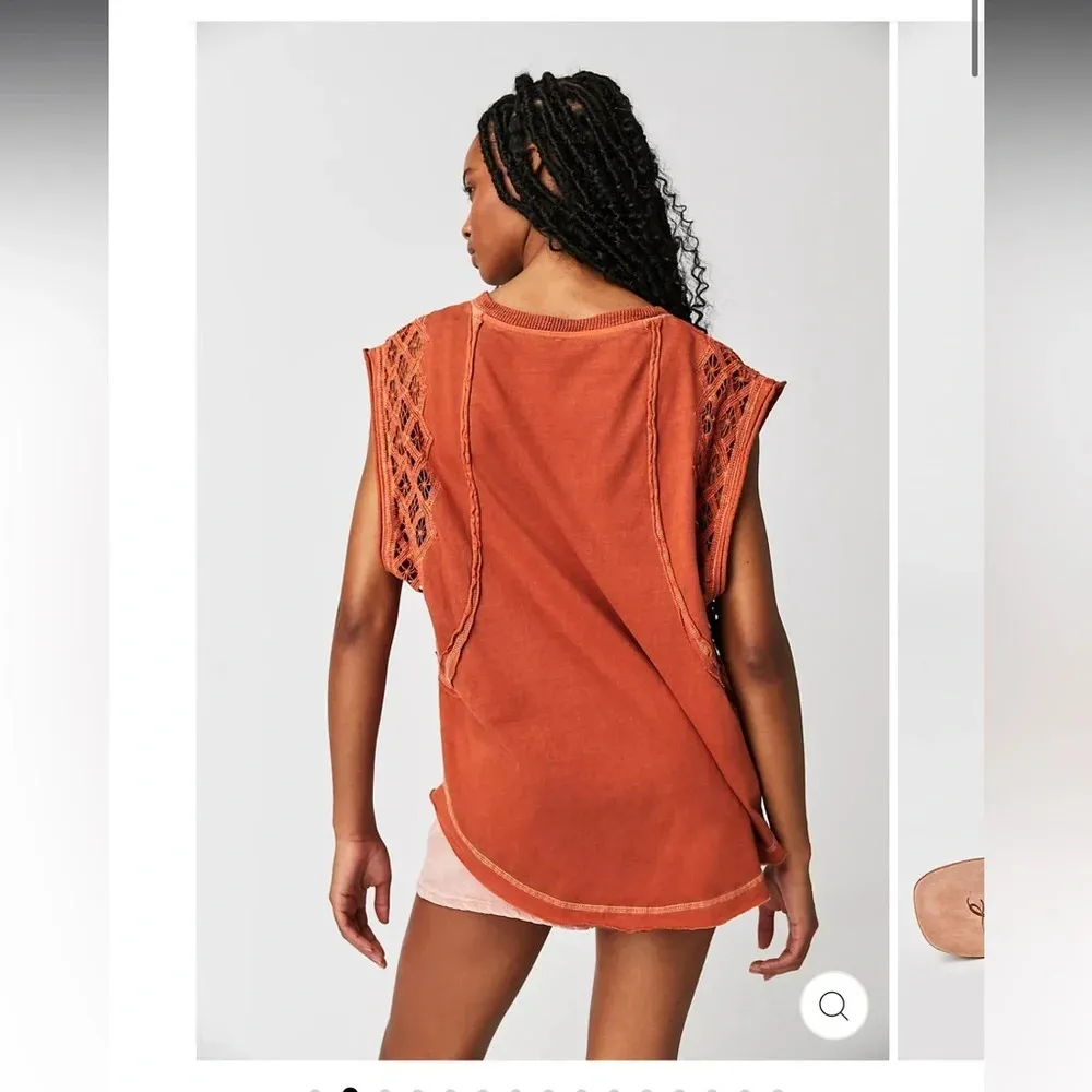 NWOT FREE PEOPLE TABLE FOR TWO TEE TUNIC TOP - Image 3