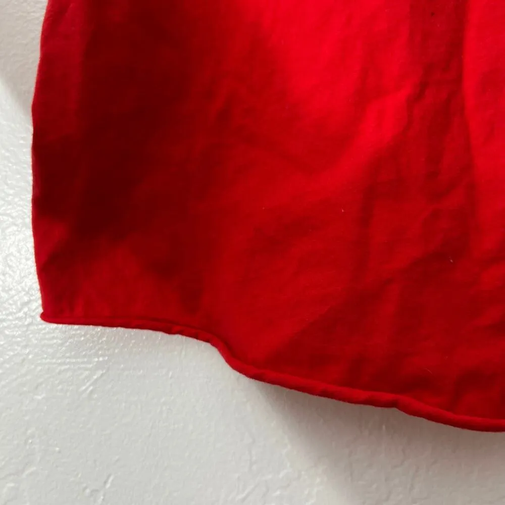 Cali Baby MEDIUM Red GOOD VIBES Crop Top Tee Shirt T - Image 6