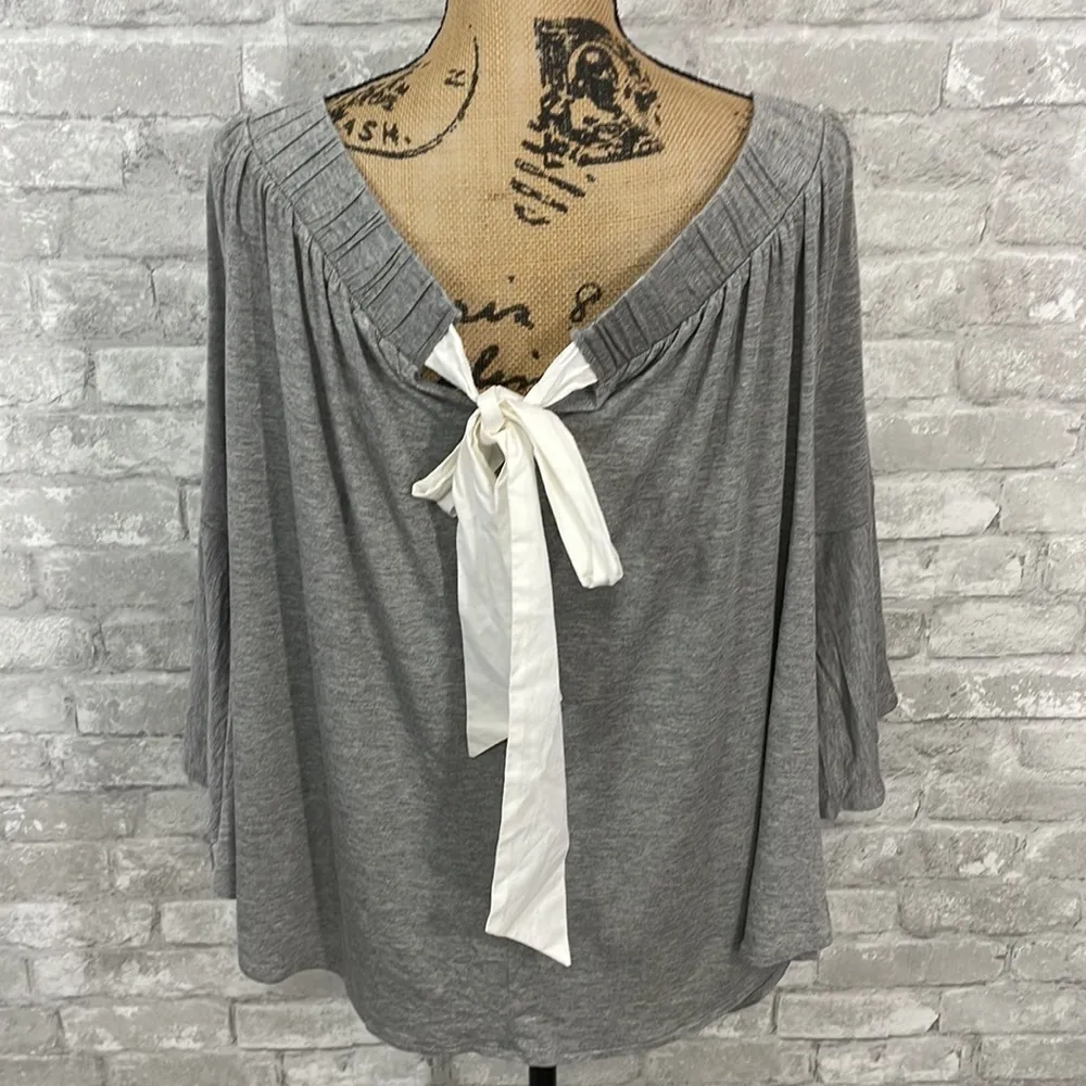 Lane Bryant Off Shoulder Bow Jersey Knit Top - Image 4