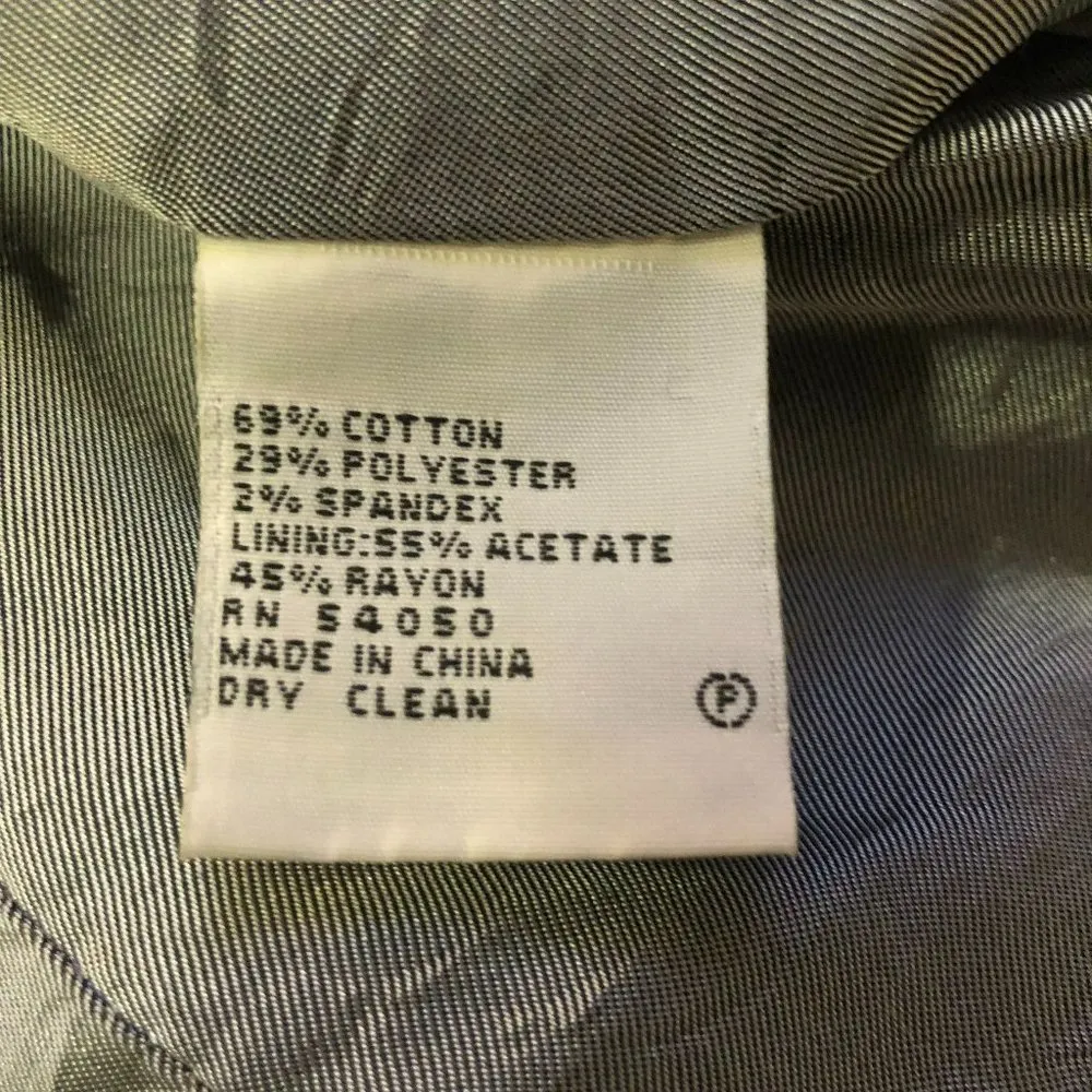 Anne Klein Blazer Womens 10 Used Pinstripe - Image 10