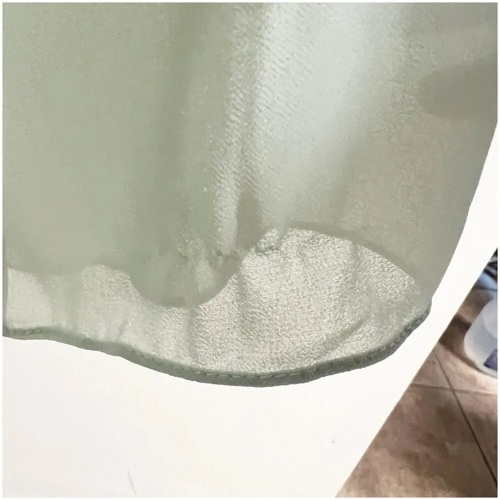 Number Sea Women’s Ruffled 3/4 Blouse Size 12 Seafoam Zipper Back Office Dressy Green - Image 14