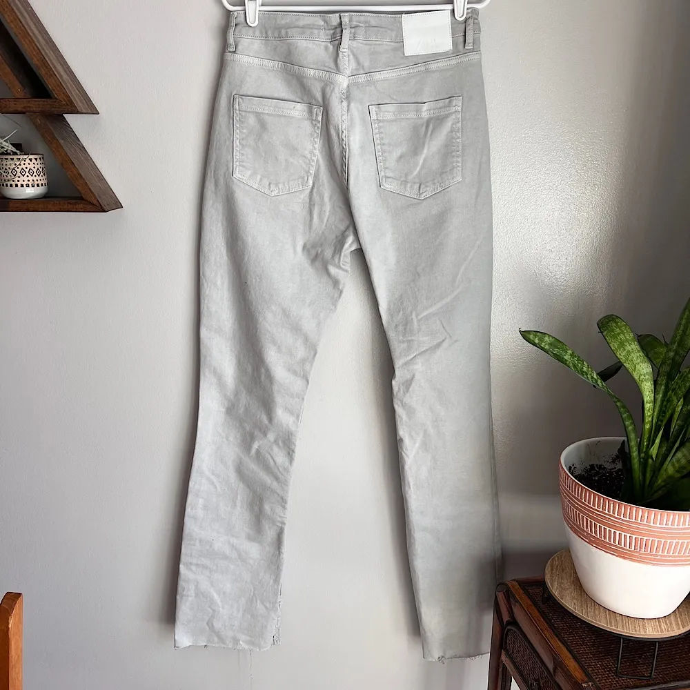 Zara High Waist Side Slit Jeans (8L) - Image 2