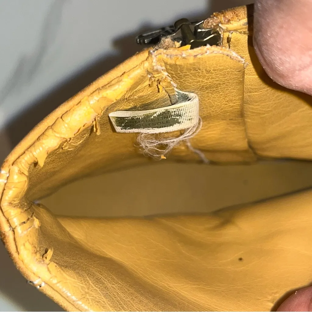 Timberland Genuine Leather Tan Wedge Boots 7.5 - Image 10