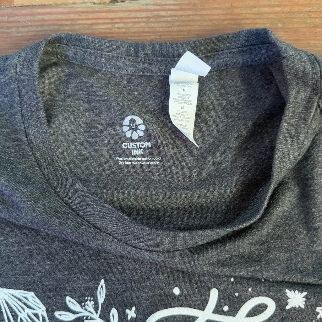 Magickal Babe Brigade Witchy Mystical Fitted Tshirt ~ Size Medium 🍄 Gray - Image 5