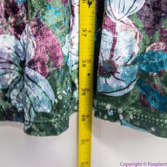 NEW Free People dress‎ Carpe Diem Convertible Maxi Skirt Floral Velvet Dress, XS - Image 11