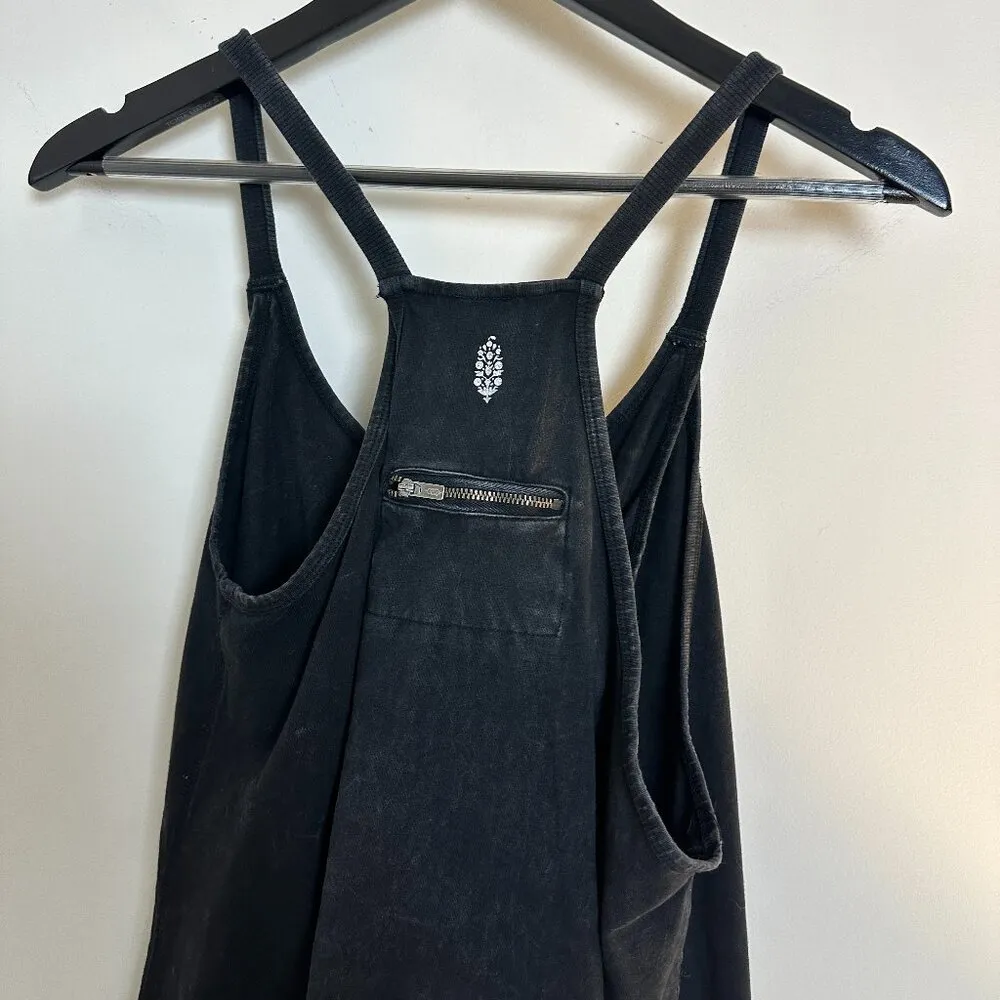 FREE PEOPLE Movement Hot Shot Mini Dress in Black Size Small - Image 8