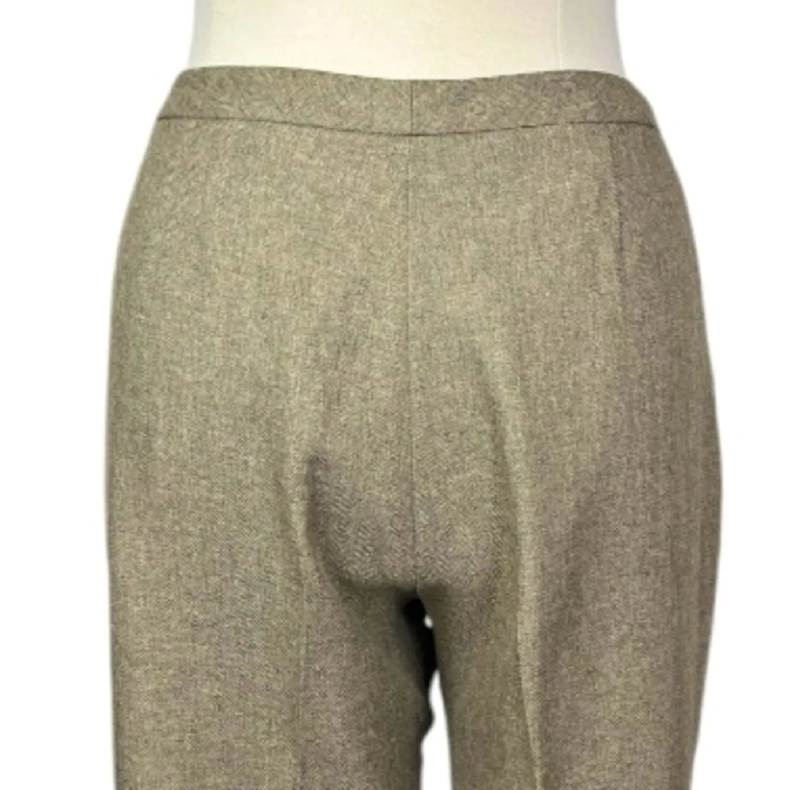 Le Suit Retro Pant Suit Set 3 Button Shawl Collar Blazer Tan Women’s Size 16 - Image 11