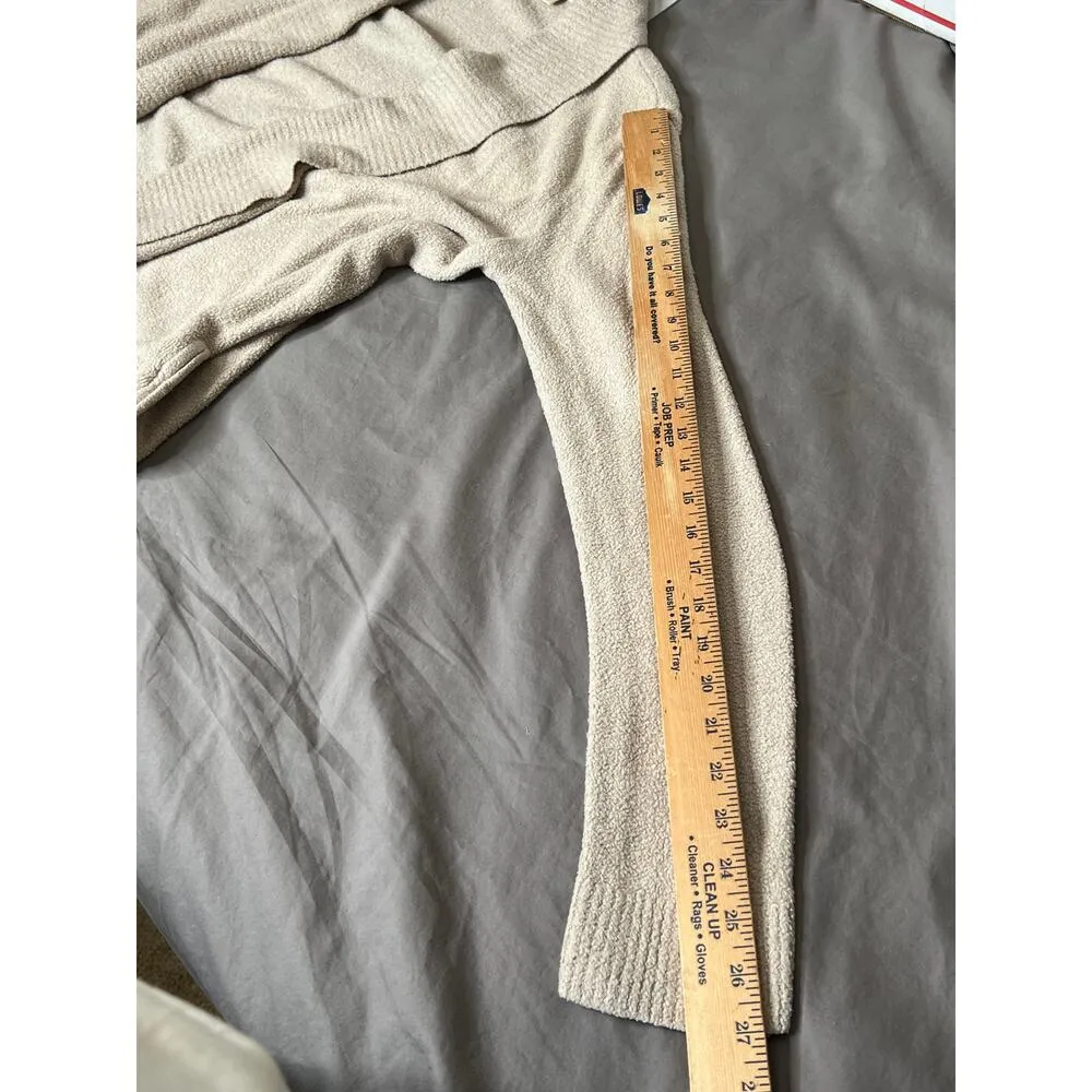 BAREFOOT DREAMS womens size L/XL cardigan open front cream cozycore, office wear - Image 5