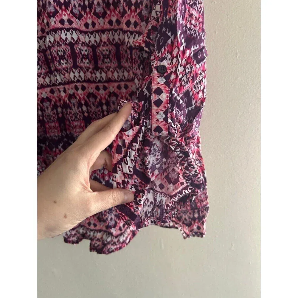 Laura Scott Women’s Boho Top front tie XL - Image 3