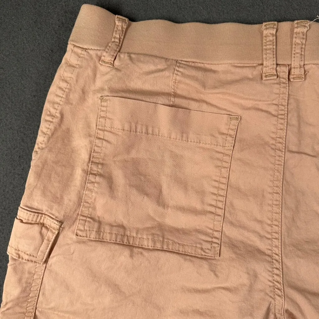 Lee Womens‎ 12 M Light Pink Mid Rise Flat Front Cargo Pocket Shorts 4.5" Inseam - Image 9