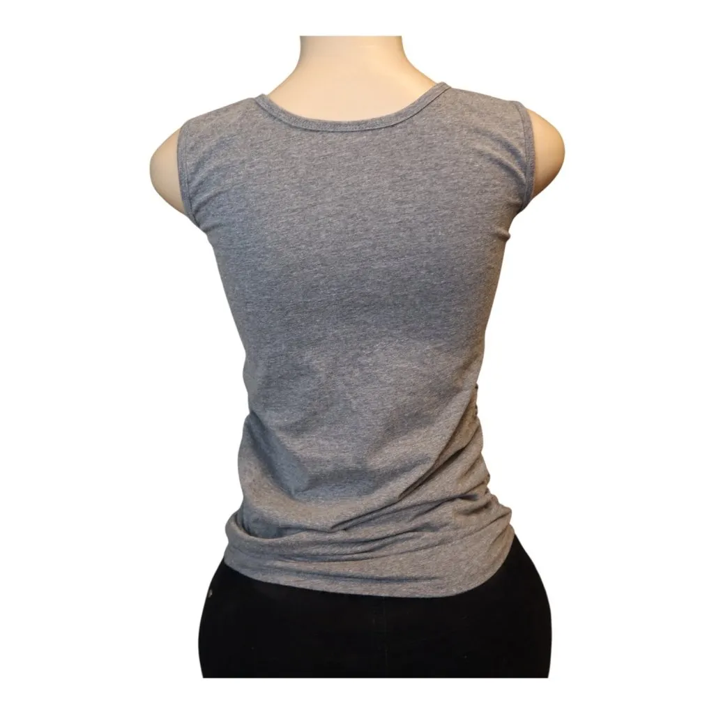 #771 Oh! Mama Women's Medium Maternity Tank Top Gray - Image 3