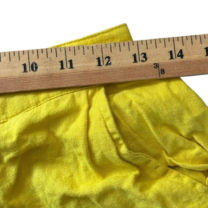 Free People  Sightseer Set‎ Size Small Yellow Linen Blend Vacation Boho Coord Set - Image 7