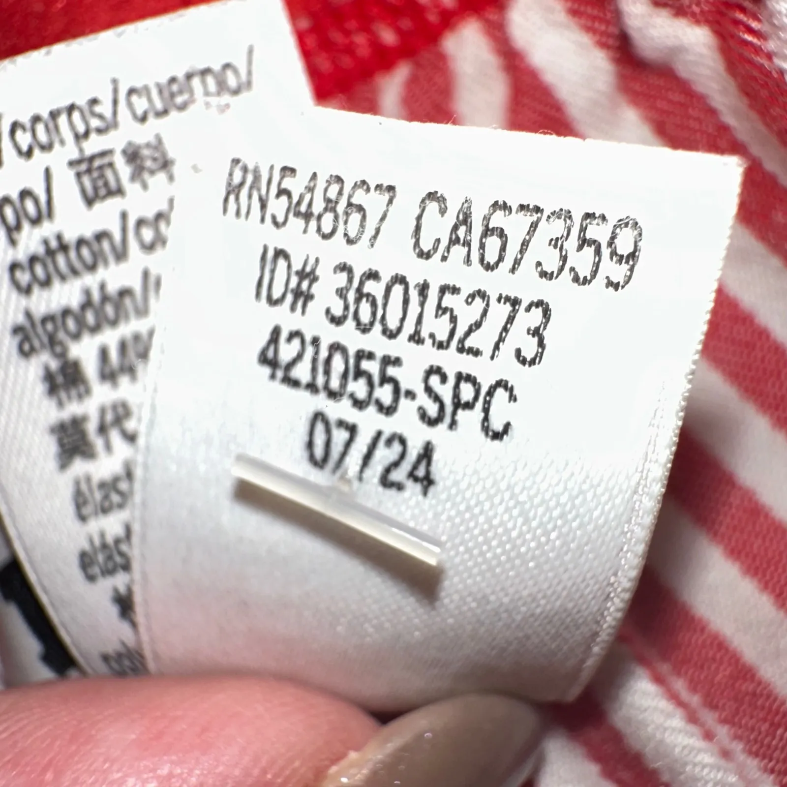 PINK Victoria's Secret Pajama Pants Medium Red White Striped Sleep‎ Lounge - Image 4