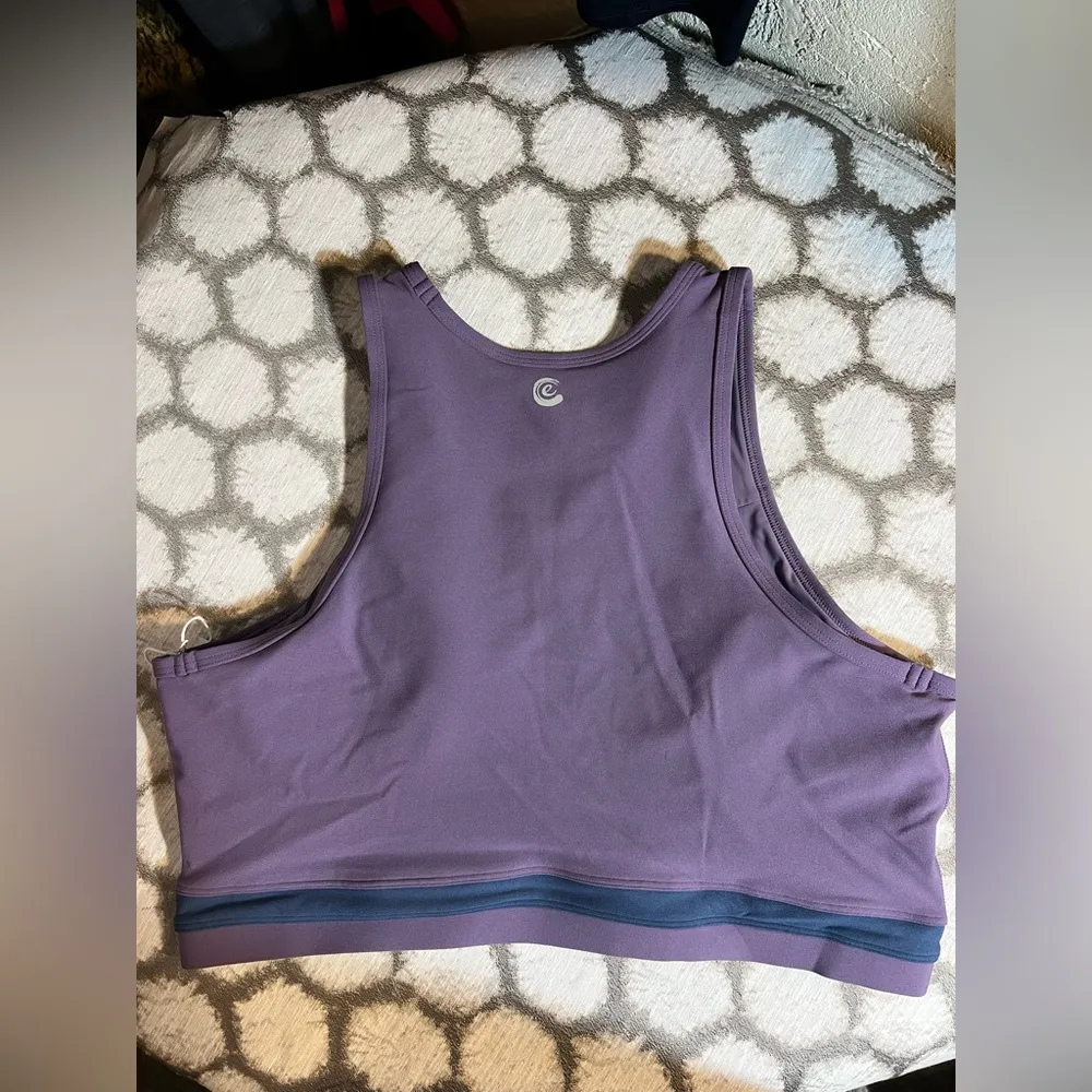 Calme by Johnny Was Purple Sports Bra, NWT, super soft fabric,outstanding brand Size XL - Image 9
