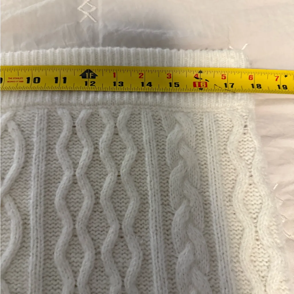 NEW Favorite Daughter Cream Cable Knit Pencil Skirt size XL - Image 10