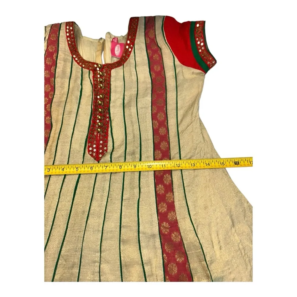Vibali Ethnic Wear Girls Dress Size 36 Small or 90cm, Made in India, pre - Image 7