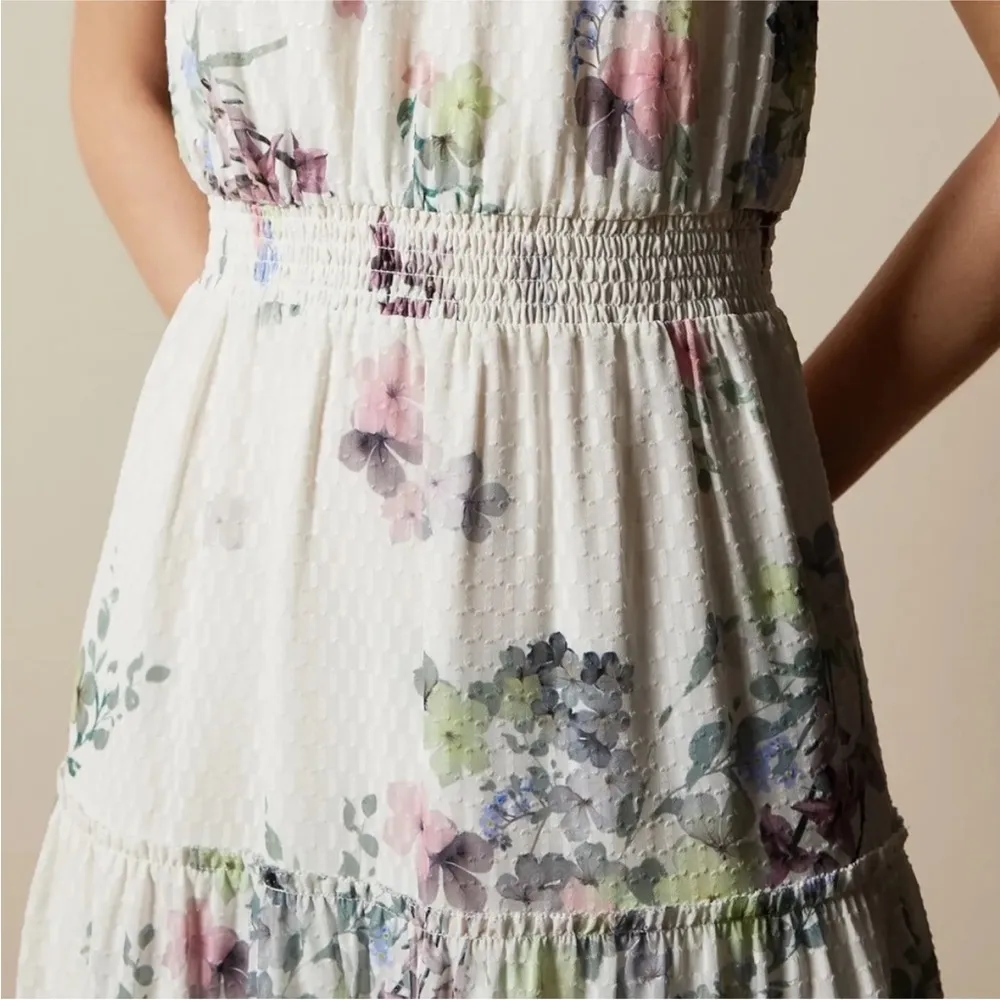 Ted Baker Pergola Tiered Halter Neck Midi Dress Size undefined - Image 4