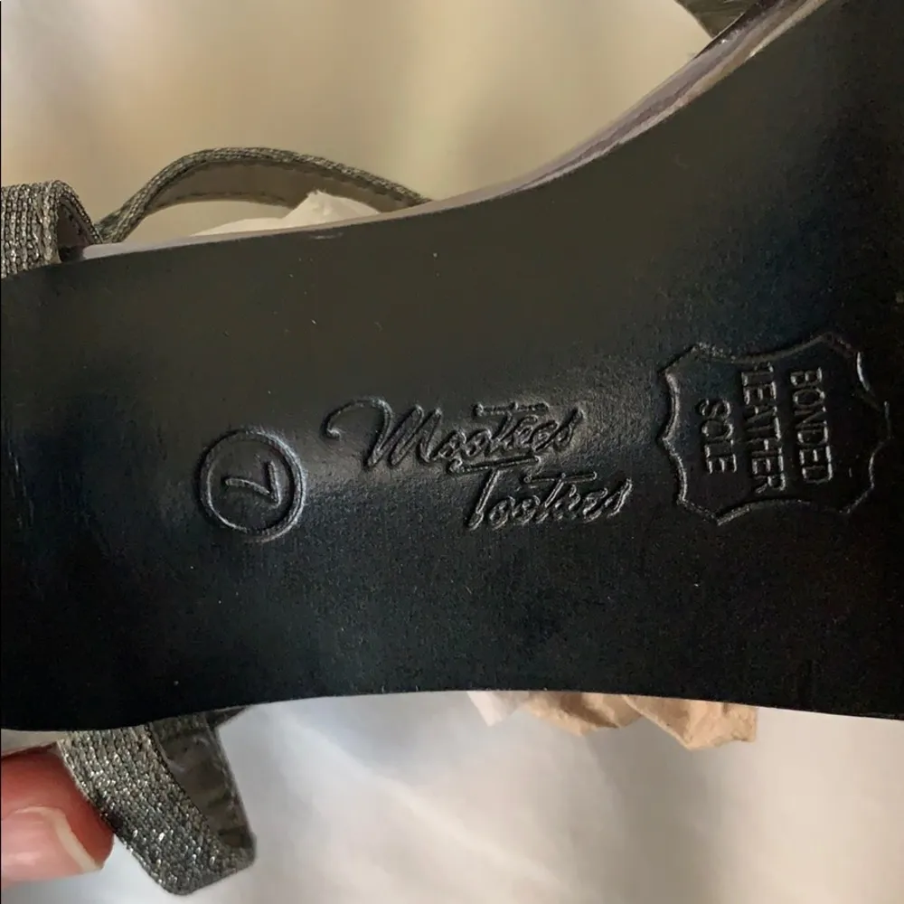 Mootsies Tootsies sparkly silver heels - Image 6